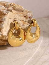 Stainless Steel Teardrop Shape Earrings - $15.74+
