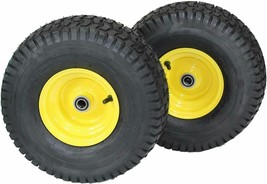 2 Wheel Tire Assembly 15x6.00-6 John Deere LT133 LA115 LA105 D100 D105 L110 116H - £85.83 GBP