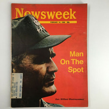 VTG Newsweek Magazine February 19 1968 Gen. William Westmoreland Man on the Spot - £11.21 GBP