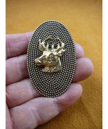 (#B-deer-3) Deer buck love hunting Victorian BRASS pin pendant - $371.00 MXN