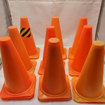 Lot Of (20) 9&quot; Orange Construction Cones For RC Car Toys - £33.63 GBP