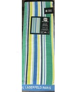 Karl Lagerfeld ~ Beach Towel 100% Cotton 36&quot; x 72&quot;  Striped 6 Feet Long - $47.17 CAD