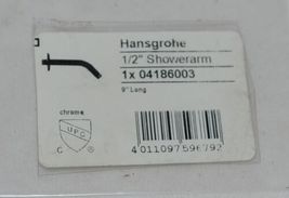 Hansgrohe Showerarm 04186003 Chrome 9 Inches Long 1/2 Inch Connection image 5