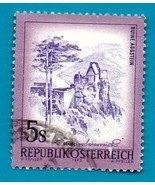  Used Austria Postage Stamp  (1973) 5S Aggstein Castle Scott Cat# 966 - $3.99