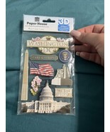 Paper House Washington DC Scrapbooking Card Stickers Flag White House Mo... - $5.43 CAD