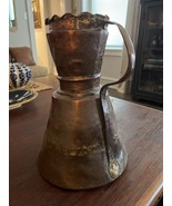 Vintage Large  Copper Jug Pitcher Primitive - $5,591.99 MXN