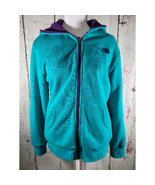 The North Face Womens Reversable Hoodie Jacket Blue Purple Small - $35.28