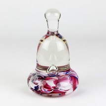 St Clair Red White Blue Ribbon Bell Paperweight, Vntg 1973 Controlled Bubble 6&quot; - £11.85 GBP