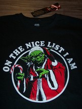 Star Wars Yoda On The Nice List I Am Christmas T-Shirt Mens 2XL Xxl New Santa - £15.79 GBP