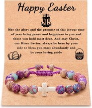 Easter Basket Stuffers for Teens Girls Boys Cross Bracelet Christian Jew... - £24.55 GBP