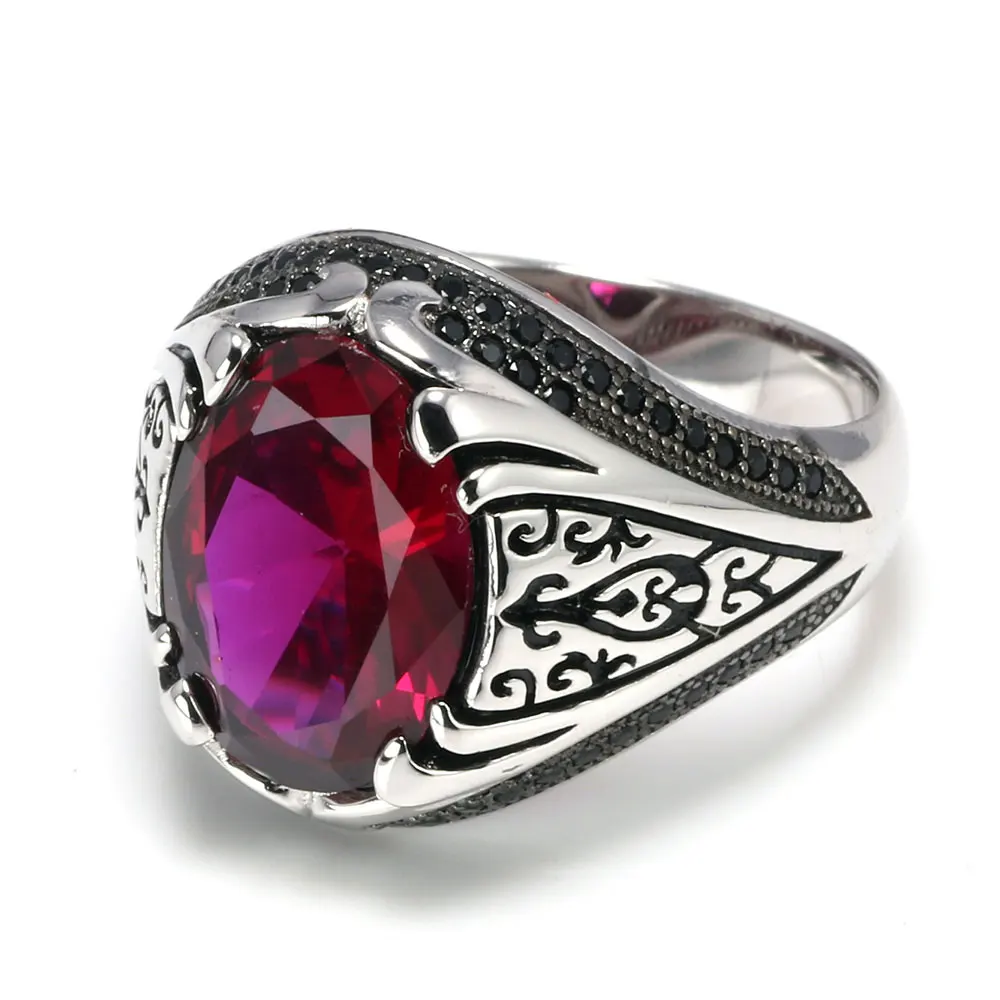 Guaranteed 925 Silver Rings Luxury Turkish Jewellery For Men And Women With Zirc - £42.16 GBP