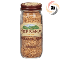3x Jar Spice Islands Mustard Seed Flavor Seasoning | 3oz | Fast Shipping - £20.69 GBP
