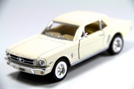 5&quot; Kinsmart 1964 1/2 Ford Mustang Diecast Model Toy Car 1:36 Cream White - £14.08 GBP