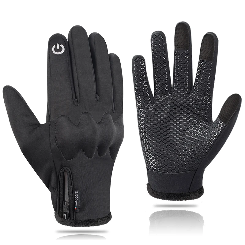 Winter Motorcycle Gloves Men Keep Warm Touch Screen Motorbike Mitten Waterproof  - £149.52 GBP