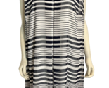 NWT Calvin Klein White with Blue Stripes Sleeveless Lined Shift Dress Si... - $75.99