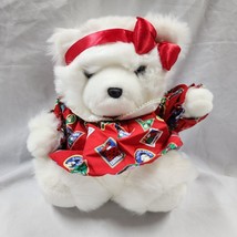 Vintage 1993 DAYTON HUDSON Christmas WORLD TRAVELER  MISS SANTA BEAR - $49.49