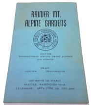 Vtg 1960s American Rhododendron Society - Rainier Mt. Alpine Gardens Cat... - £8.11 GBP