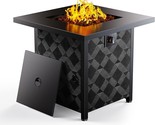 28? Gas Fire Pit Table, 50,000 Btu Square Fire Table With Lava Rocks, 2-... - $240.99