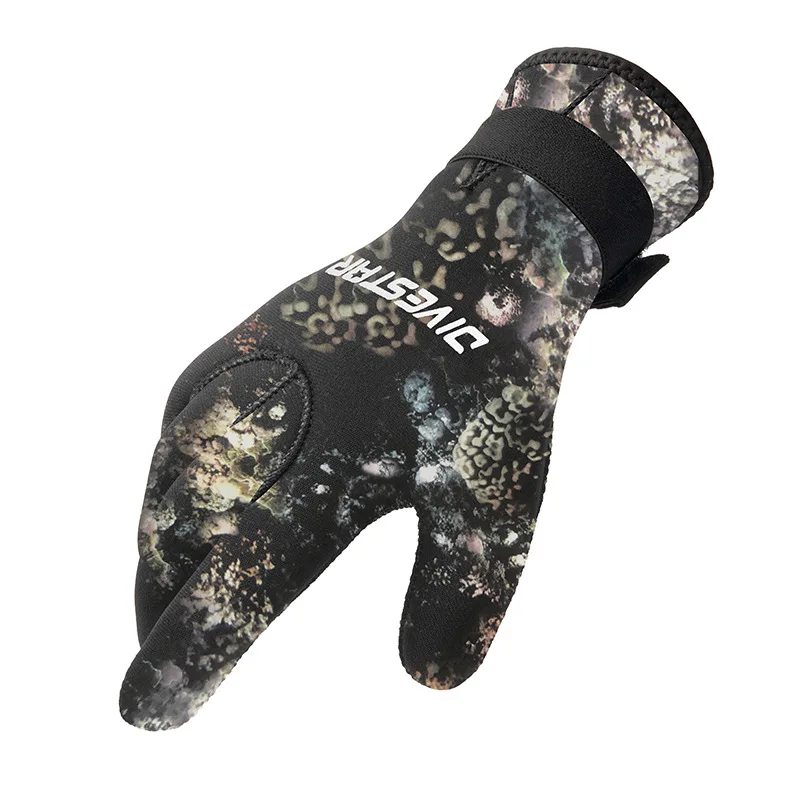Sporting Camo Diving gloves m/5mm neoprne with buckle belt Afishing gloves  for  - £45.45 GBP