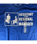 The Office T-Shirt Assistant to the Regional Manager Royal Blue Size Med... - $18.49 CAD