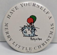 Sandra Boynton Have Yourself a Merry Little Christmas 2-1/4&quot; Pinback Button Pin - £7.38 GBP