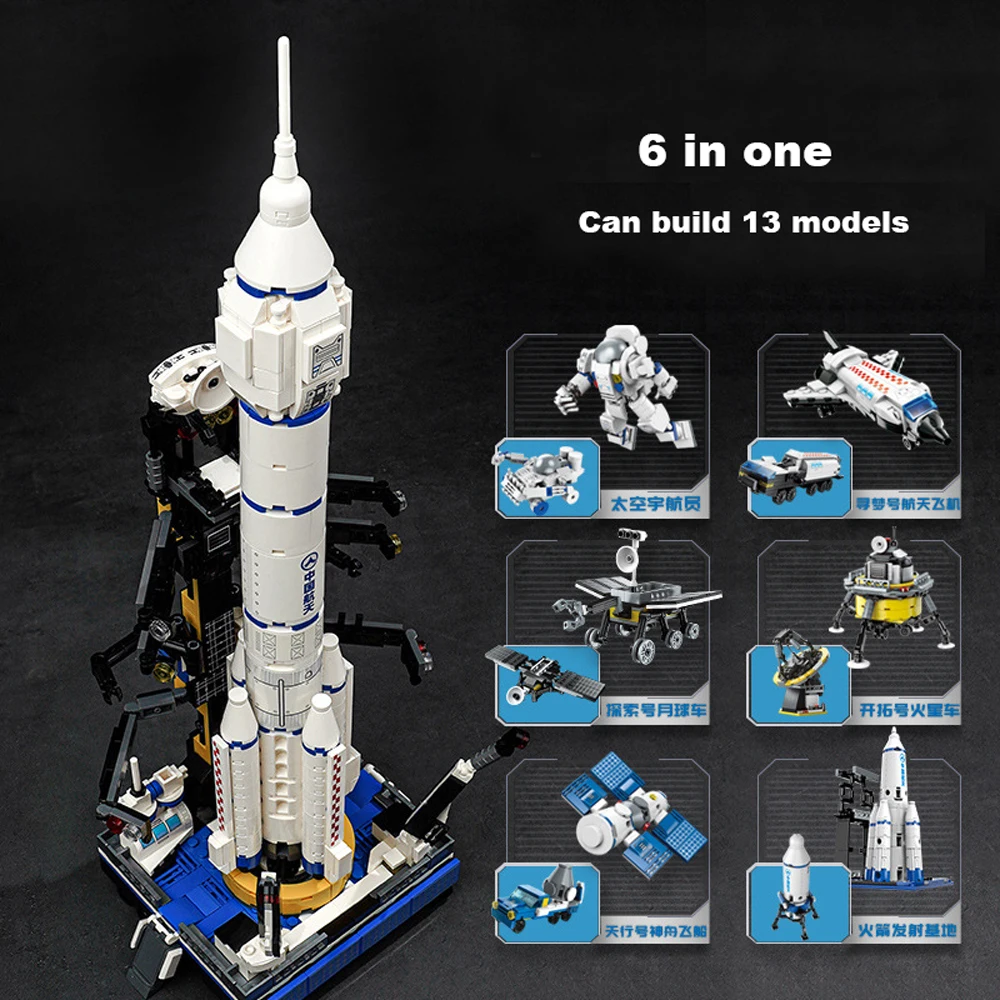 Enlighten 42302 Space Long March rocket model 6 in 1 space astronaut children - £71.76 GBP