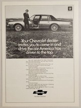 1978 Print Ad The 1979 Chevrolet Caprice Classic Sedan 4-Door Chevy - £10.41 GBP