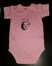 Marilyn Monroe Embroidered Baby Bodysuit  6-12 Month Pink NEW - £10.98 GBP
