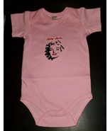 Marilyn Monroe Embroidered Baby Bodysuit  6-12 Month Pink NEW - $19.14 CAD