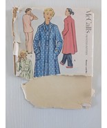 18/36 Vintage 1950s Sewing Pattern McCalls 9055 Pajamas &amp; Robe - $41.01 CAD
