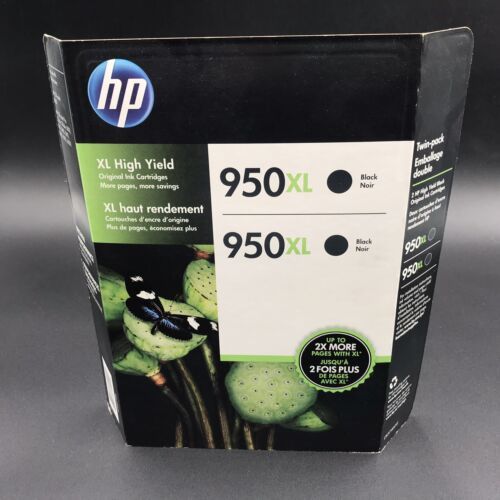 Primary image for Original HP 950XL High Yield Black Ink Cartridges Exp 1/2108