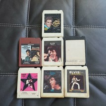 Vintage Lot Of 7 Elvis Presley 8 Track Cassettes Sold As Is Please See Picture - £20.42 GBP
