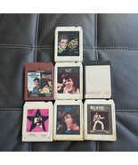 Vintage Lot Of 7 Elvis Presley 8 Track Cassettes Sold As Is Please See Picture