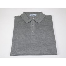 Mens PRINCELY Merinos Wool Sweater Knits Light Weight Polo 1011-40 Gun Metal image 2