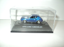Motor Max 1974 AMC Gremlin Fresh Cherries Blue 1:87 Scale, Plastic Case 3&quot; x 2&quot; - £14.57 GBP