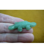 (Y-LIZ-UR-560) green aventurine baby UROMASTYX LIZARD gemstone carving F... - €17,15 EUR