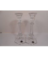 NEW Partylite P7365 24% Lead Crystal 8&quot; Venice Taper Candle Holder  Set ... - €11,49 EUR