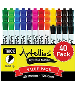 Dry Erase Markers - Low Odor Ink &amp; Whiteboard Markers - Washable Dry Era... - $21.83