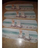 CUSTOM ADIRONDAK BEACH CHAIRS BY THE SEA SEASIDE OCEAN ROLLING WAVES CEI... - $2,203.13 MXN