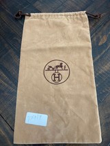 Hermes Brown Dust Bag Auth W 7.75 xH 14 in. Storage Drawstring - $445.54 MXN