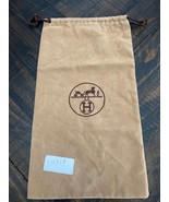 Hermes Brown Dust Bag Auth W 7.75 xH 14 in. Storage Drawstring - $446.99 MXN