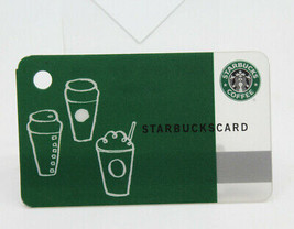 Starbucks Coffee 2009 Gift Card Green Drinks Key Ring Small Zero Balance (A) - £8.66 GBP