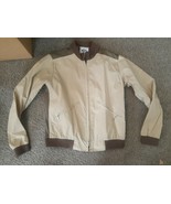 EUC VTG 1980&#39;s Women&#39;s AFRC Boutique Ski Jacket Bomber Brown Tan Jacket ... - $45.59