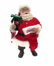 Coca-Cola  Kurt Adler 2017 Fabriche Santa with Coke and Stocking- BRAND NEW - £71.21 GBP
