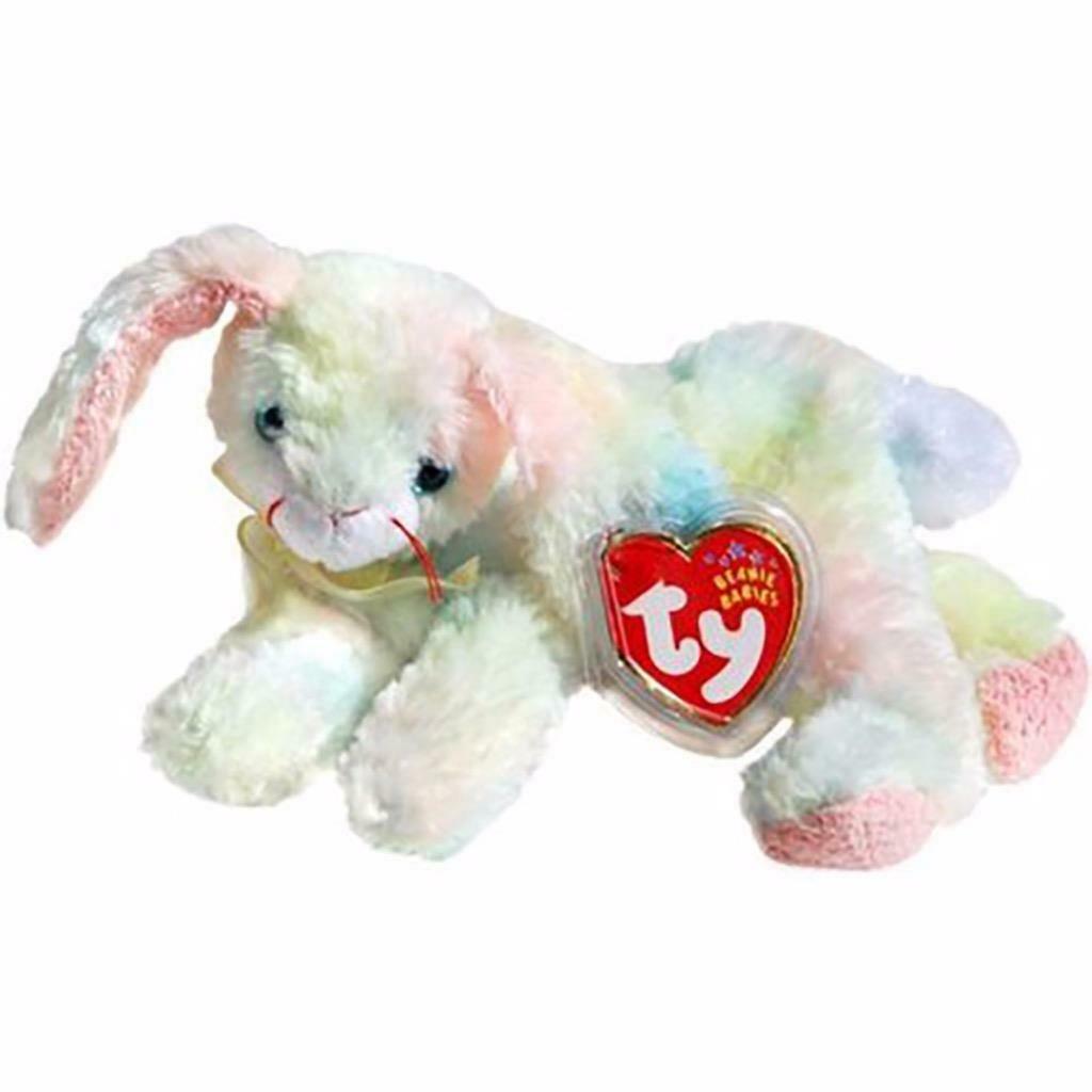Cottonball the Ty-Dyed Easter Bunny Ty Beanie Baby Retired MWMT Collectible - $7.95