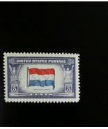 1943 5c Netherlands Flag, Overrun Nations, World War II Scott 913 Mint F... - $0.99