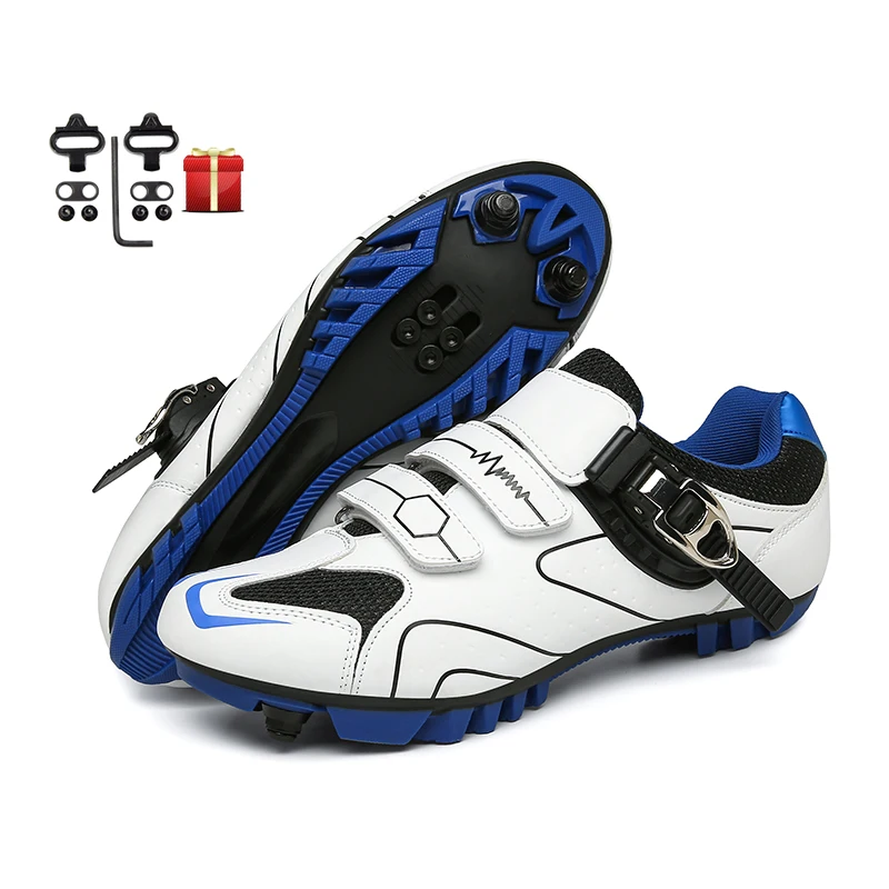 Best Sneakers Mtb Sneaker Male Bicycle Cycling Shoes Mountain Bike Men with Clea - $75.95