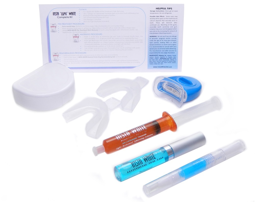 36% CP INSTA "Lumi" WHITE Complete Light Activated Teeth Whitening Kit