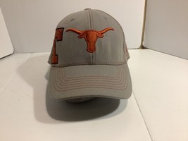 Texas longhorns cap/hat Grey Burnt orange top of the world one size - £13.51 GBP