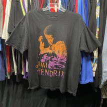 Jimi Hendrix Adult Band Tee XL Black T Shirt Pre Owned Cotton Authentic ... - $17.99
